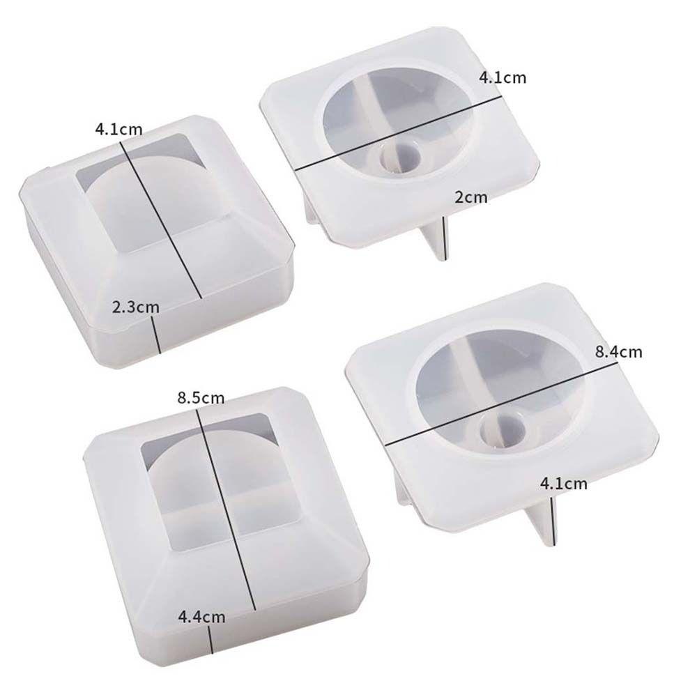 Khuôn silicone Làm Hộp Nến Hình Vuông diy myrong1hd Có Nắp Đậy