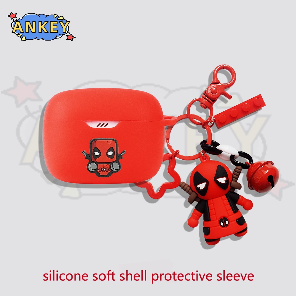 Case For Edifier TWS1 Pro 2 W220T W240TN Earphone Silicone Case Cartoon Lovely Earbuds Waterproof Shockproof Soft Protective Headphone Cover Headset Skin with Hook
