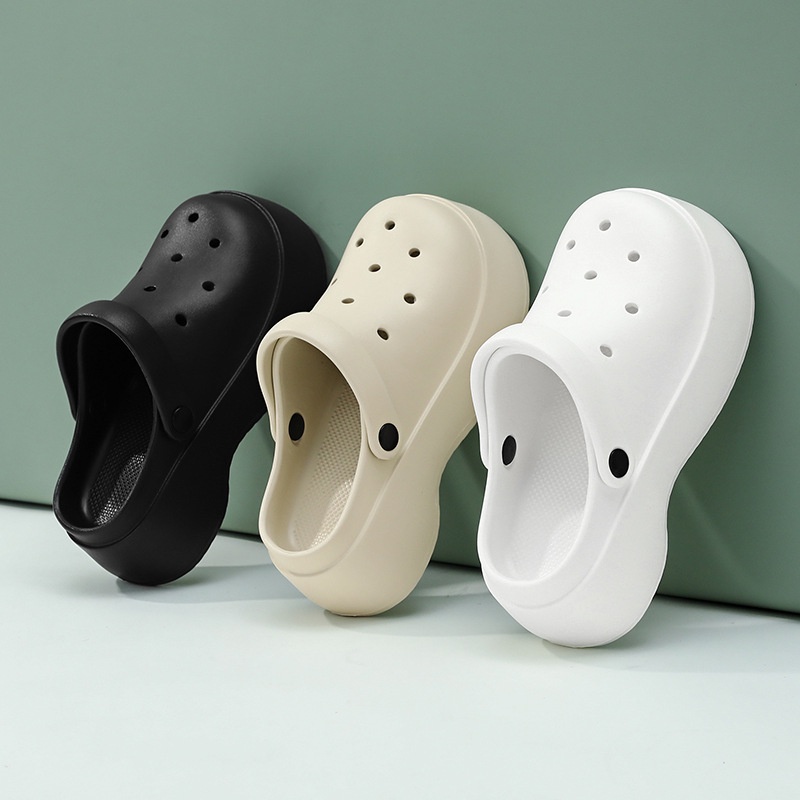 AYUER Xăng đan mary jane Đế Xốp Dày 6cm Chống Trượt