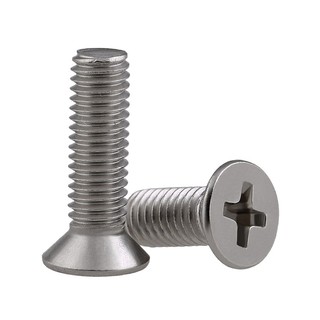 Vít chìm bằng thép không gỉ 304 bu lông Phillips grub kéo dài M5M6