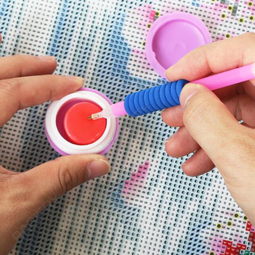 Bộ Tranh Đính Đá 5d Tự Làm 2.8x1.4cm Hình Lọ Đất Sét Độc Đáo