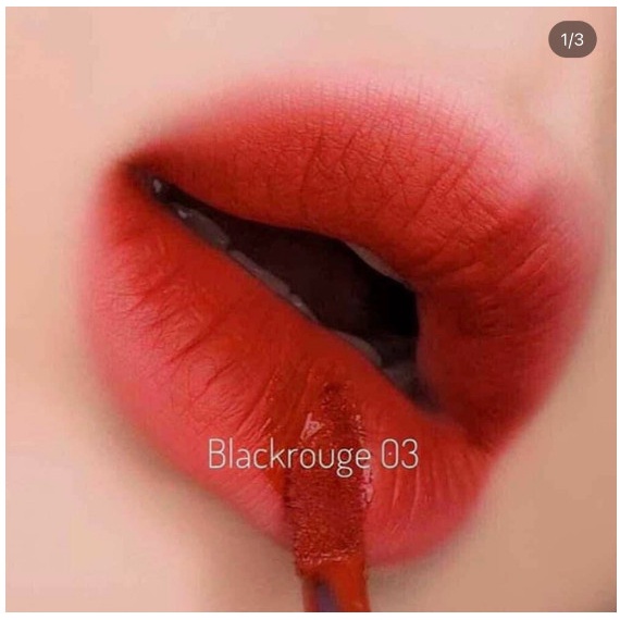Son black rouge A12 đỏ nâu siêu lì son kem black rouge