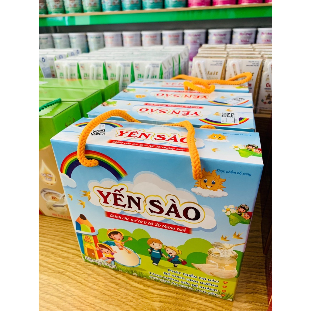 LỐC 6 HŨ x 70ml YẾN SÀO DÀNH CHO TRẺ TỪ 6-36 THÁNG TUỔI BỔ SUNG DINH DƯỠNG, PHÁT TRIỂN TRÍ NÃO