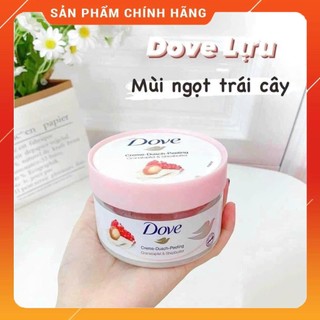 Tẩy Da Chết Dove Hương Lựu Đỏ & Bơ Hạt Mỡ Bản Đức 225ml