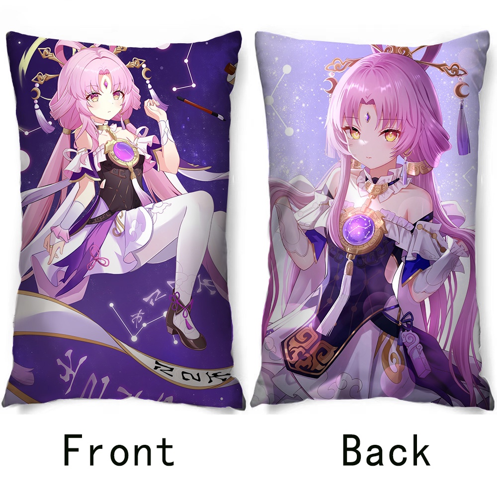 Vỏ Gối Chữ Nhật Hai Mặt In Hình anime honkai Starrail fuxuan Sakura