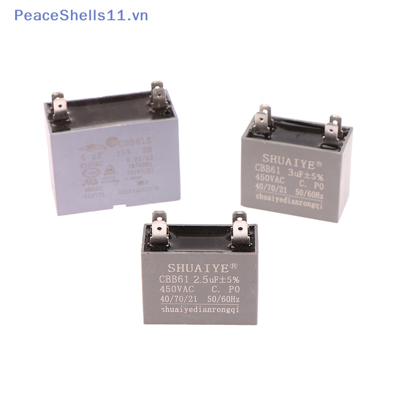 1 Tụ Điện 450v cbb61 dip 4pin 1.5uf 2.0uf 2.5uf 3.0uf 3.5uf 4.0uf 5.0uf 6.0uf.