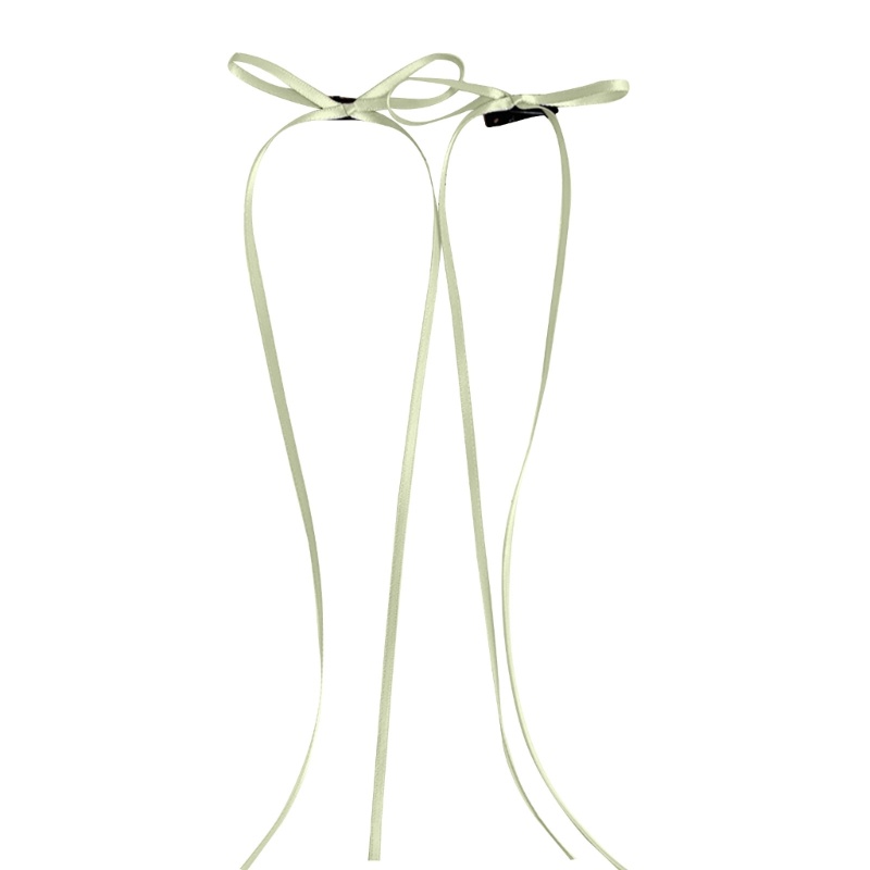 Ivy Kẹp Tóc Ruy Băng Mềm Mại Thời Trang Đáng Yêu Cho Nữ outf