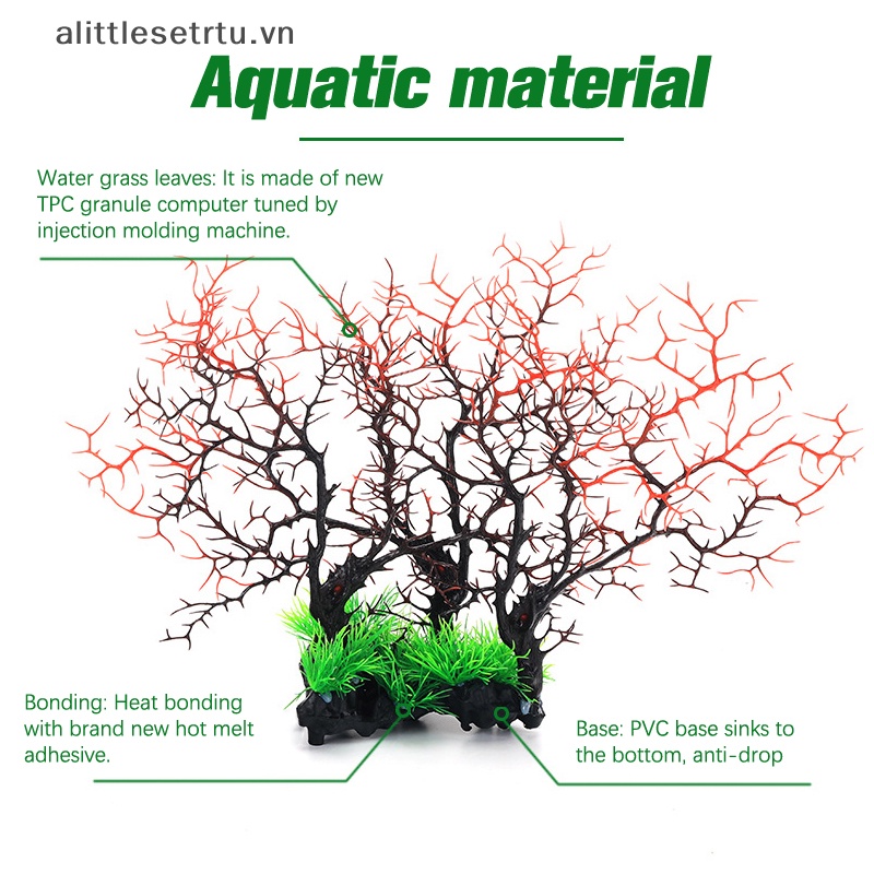 Alittlesetrtu San Hô Nhựa San Hô San Hô Nhân Tạo Trang Trí Bể Cá vn