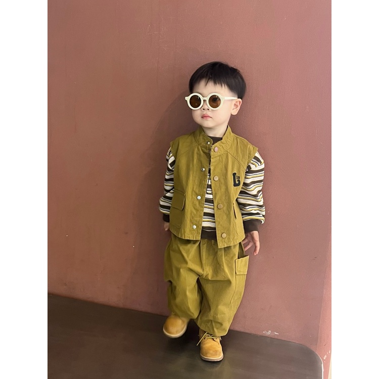 Set Đồ Thời Trang Xuân Thu 2023 Phong Cách Mới Cho Bé Trai