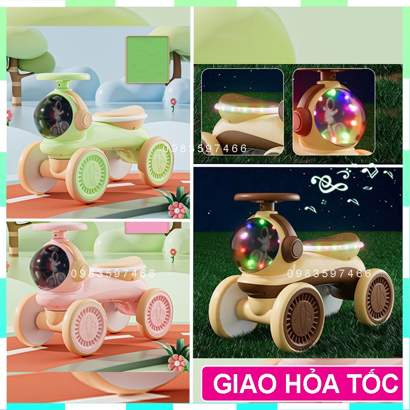 Xe chòi chân, xe lắc  cho bé CÓ ĐÈN, CÓ NHẠC , XE CHÒI 4 bánh