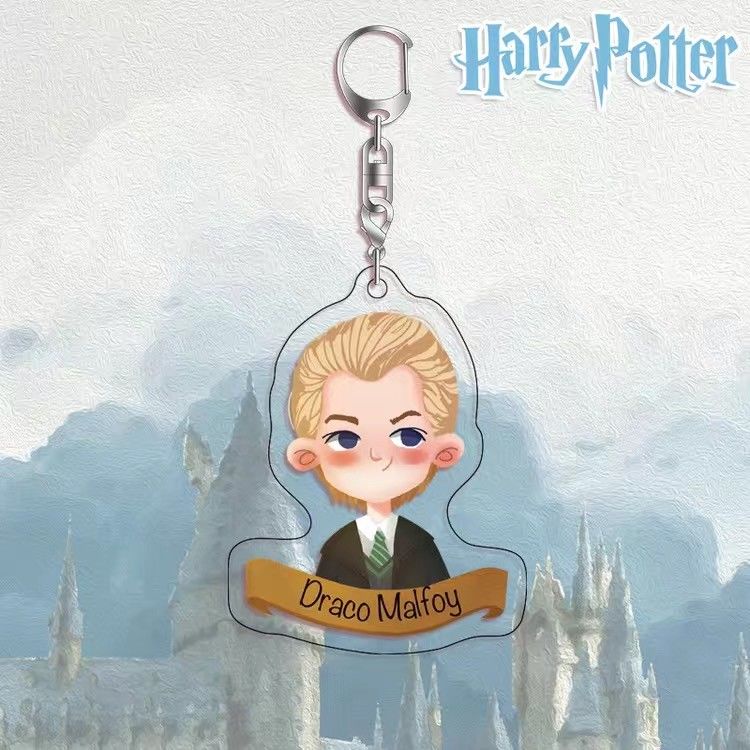 Harry potter Móc Khóa Hai Mặt Bằng acrylic Hình Nhân Vật Hoạt Hình Trong harry potter