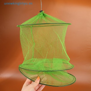 Unewtyu Túi Lưới Nhỏ 3 Lớp Bằng Vải nylon Đơn Giản Có Thể Gập Lại Để Bảo Vệ Cá Nhỏ vn