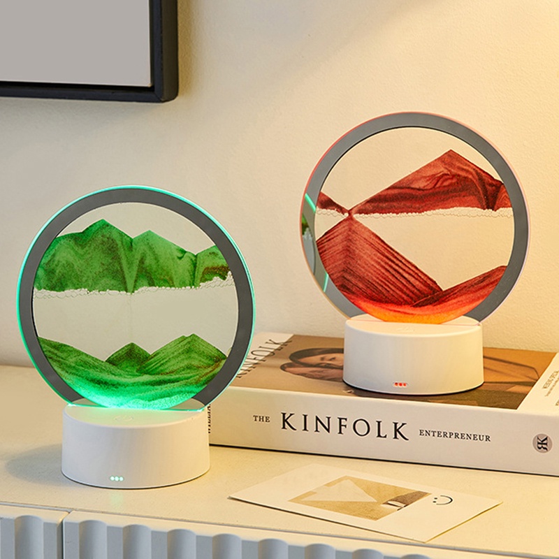 Đèn Để Bàn Dạng Cát Chảy 3d Ấn Tượng Dùng Trang Trí Phòng Ngủ