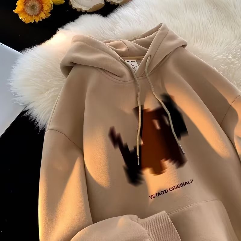 Áo hoodie In Họa Tiết Hoạt Hình Phong Cách hip hop Đường Phố Hàn Quốc Thời Trang Mùa Đông Dành Cho Nam m-8xl