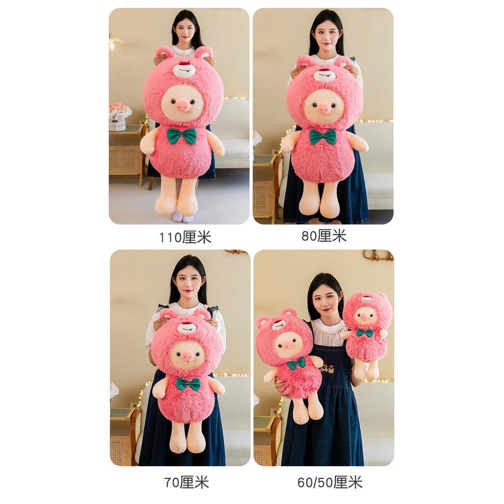 Thú Nhồi Bông Hình Chú Heo Hồng Dễ Thương