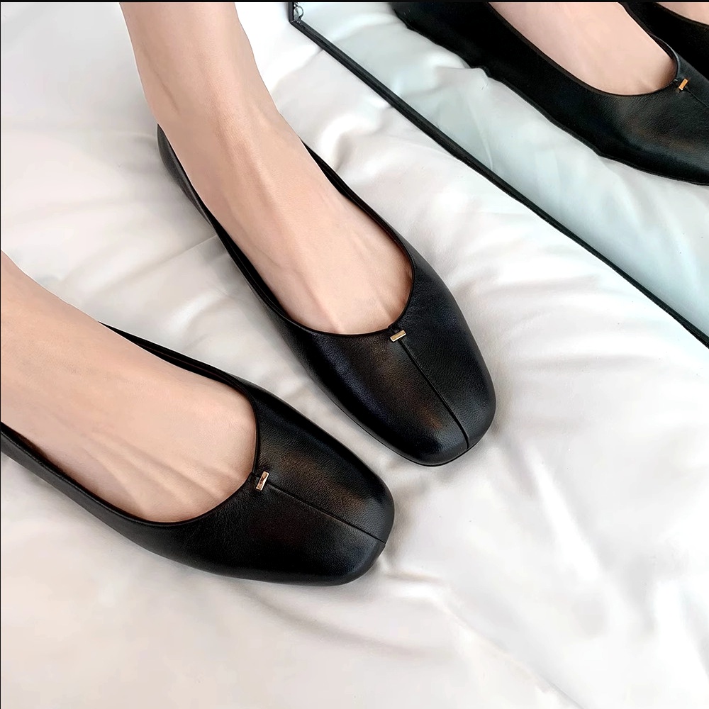 Mới Giày Búp Bê Da Mềm Đế Bằng Thoải Mái Thời Trang Cho Nữ