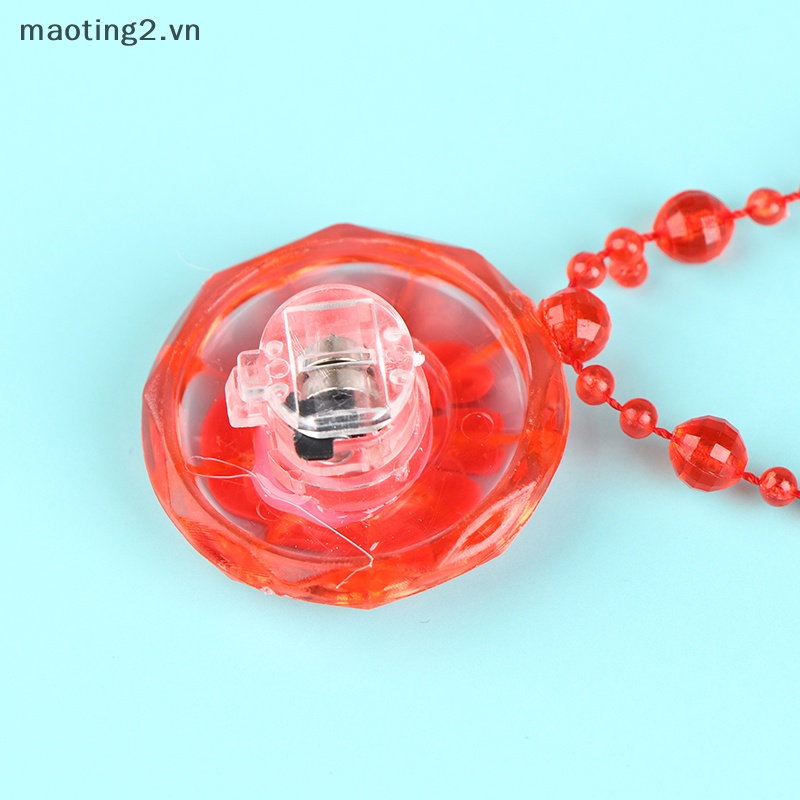 Set 1 Vòng cổ Hạt acrylic Có Đèn led Phát Sáng Dành Cho Bé