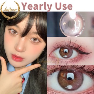 Auhonor kính áp tròng nhiều màu sắc 1 cặp kính áp tròng 14.0mm kính áp tròng dùng một năm