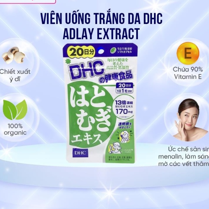 Viên uống trắng da Nhật Bản gói 20 ngày