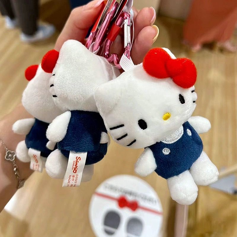 Móc Khóa Hình Mèo hello Kitty Nhồi Bông Đáng Yêu Dễ Thương