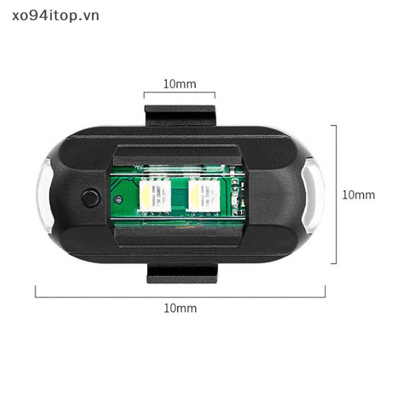 Xoitop Đèn led Tín Hiệu mini 7 Màu Gắn Đuôi Xe Đạp vn