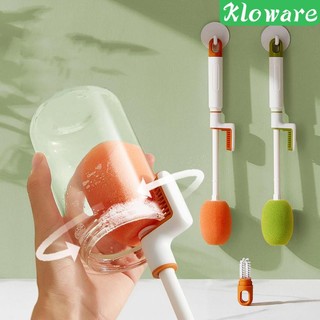 Bàn chải làm sạch chai, Bàn chải làm sạch Máy chà sàn Tay cầm dài Bàn chải cốc xốp, Bàn chải chà, trong thời gian dài