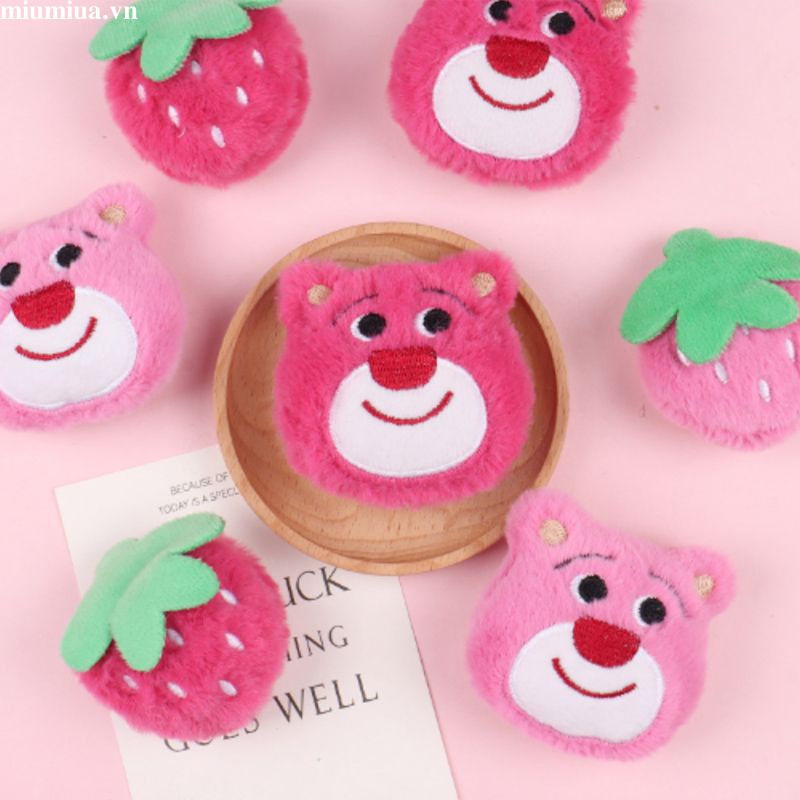 Miumiua🔮Ghim Cài Áo Hình Gấu / Dâu Tây Bằng Bông Dễ Thương Thời Trang Cho Nữ / Trẻ Em