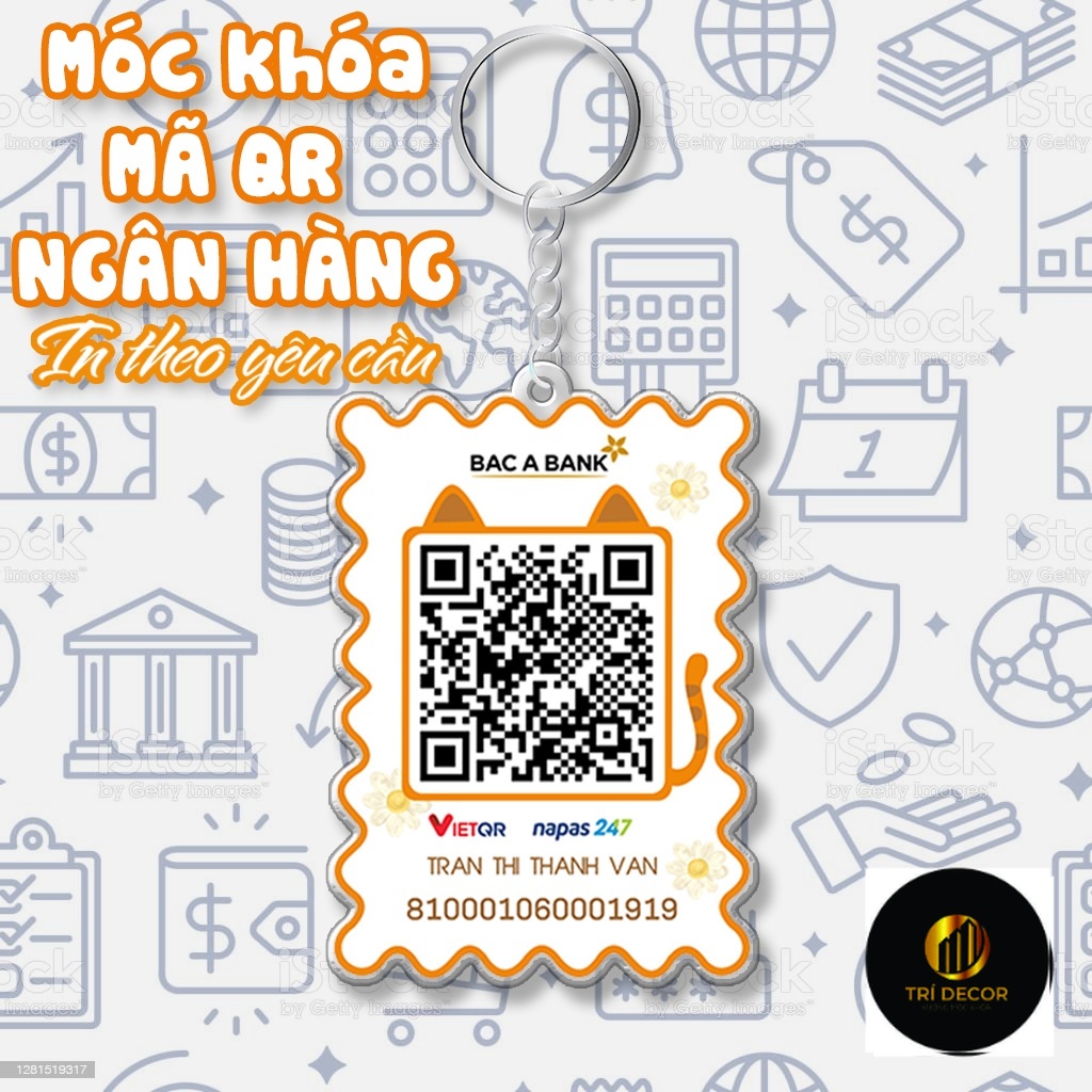 Móc khóa QR Ngân Hàng In Theo Yêu Cầu