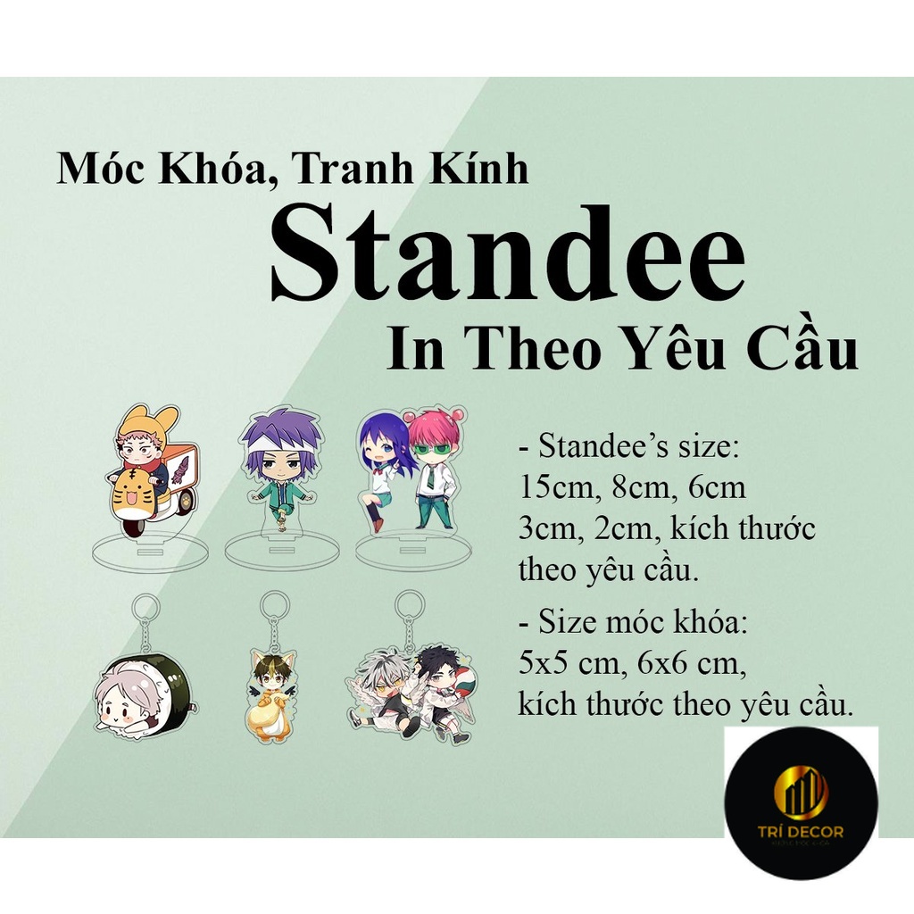 STANDEE Và MÓC KHOÁ THIẾT KẾ THEO YÊU CẦU RẺ CHẤT LIỆU CHẤT LIỆU ACRYLIC