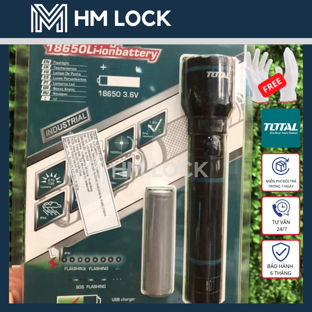 5W ĐÈN PIN TOTAL CHIẾU XA 200M - HÀNG CHÍNH HÃNG - TCFL186501 - HM LOCK