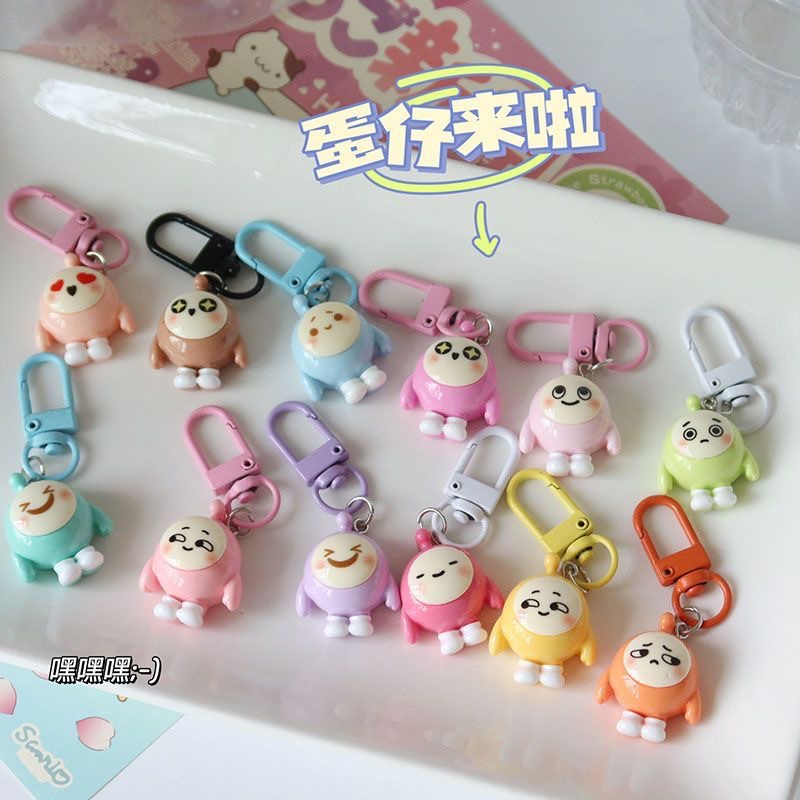 Dễ Thương Móc Khóa Quả Trứng Nhồi Bông Đáng Yêu