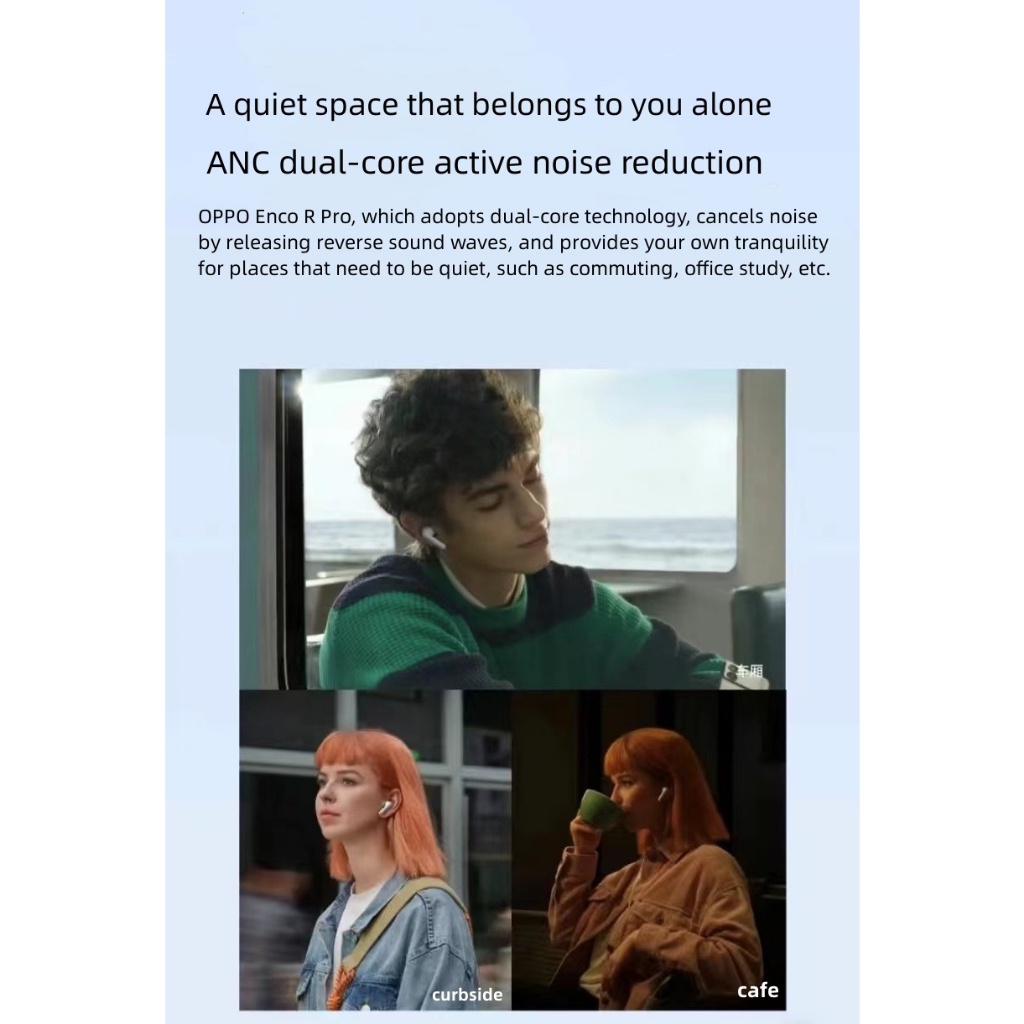 OPPO Enco R Pro Wireless noise reduction sports game headphones