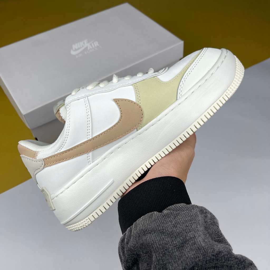 Giày AF1 Shadow Sail Fossil Pink. AF1 Shadow Trắng Móc Cam  Than.Shoes