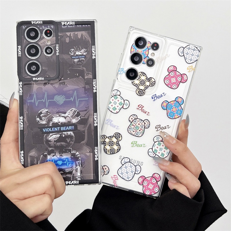 Điện Thoại Ốp Lưng Hình Gấu Cho samsung s23 fe s22 s10 s21 s20 note 10 plus 20 ultra s20 s21 fe 5g