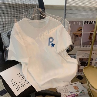 Áo Thun 100% cotton Tay Ngắn Dáng Rộng Thời Trang Mùa Hè Phong Cách Hàn Quốc Cho Nam Và Nữ