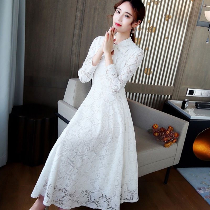 Đầm Lông Cừu Dáng Dài Phong Cách Hàn Quốc Thời Trang Mùa Thu