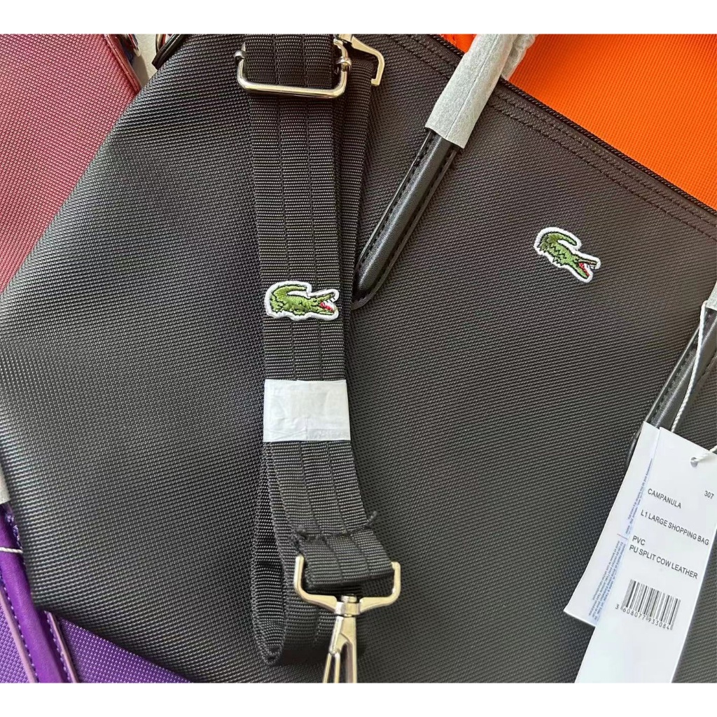 Lacoste Túi tote Giả Da Cá Sấu nf2037po