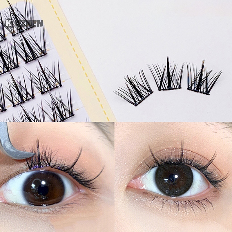 Kuzhen Hộp Lông Mi Giả Mịn Tự Nhiên 12mm
