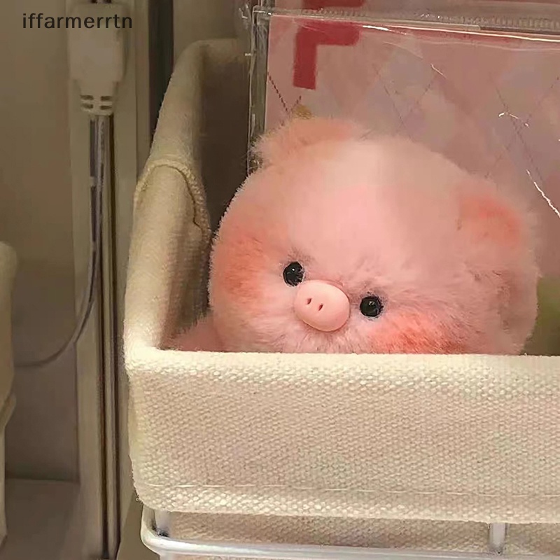 Móc Khóa Hình Đầu Heo Lông Xù Đáng Yêu