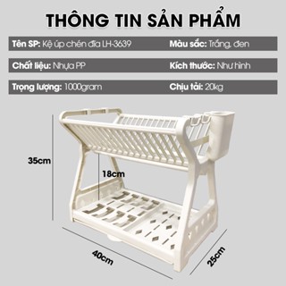 Kệ úp chén, kệ đễ bát đĩa đa năng có ống đũa