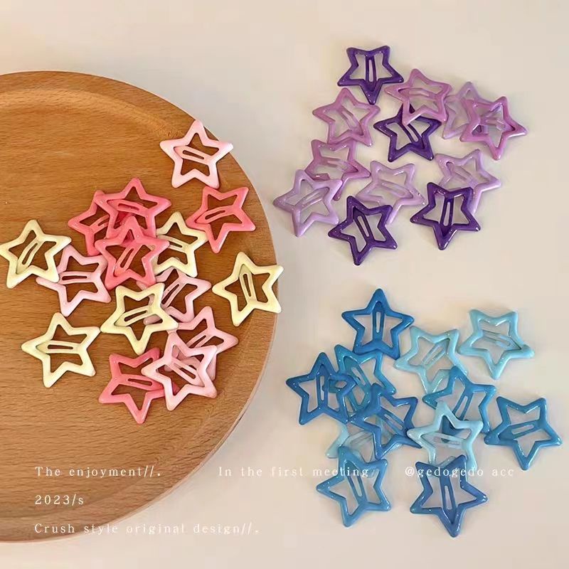 Kẹp Tóc bb y2k dopamine Hình Ngôi Sao Năm Cánh Dễ Thương Phong Cách Hàn Quốc Cho Bé Gái