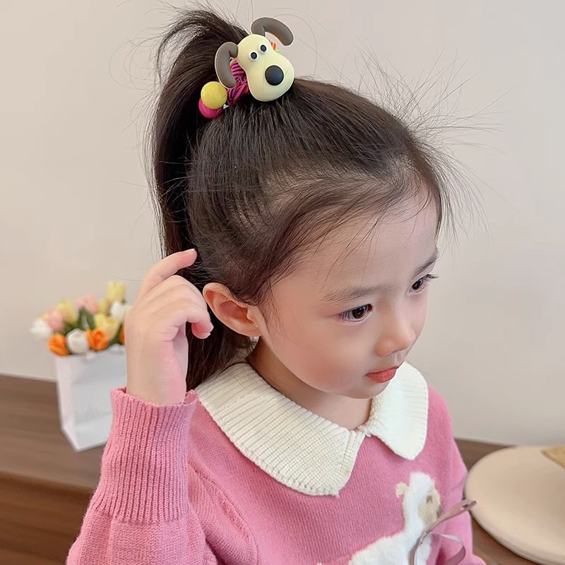 Dây Buộc Tóc Hình Gấu / Dâu Tây Hoạt Hình Phong Cách Hàn Quốc Dễ Thương Cho Bé Gái