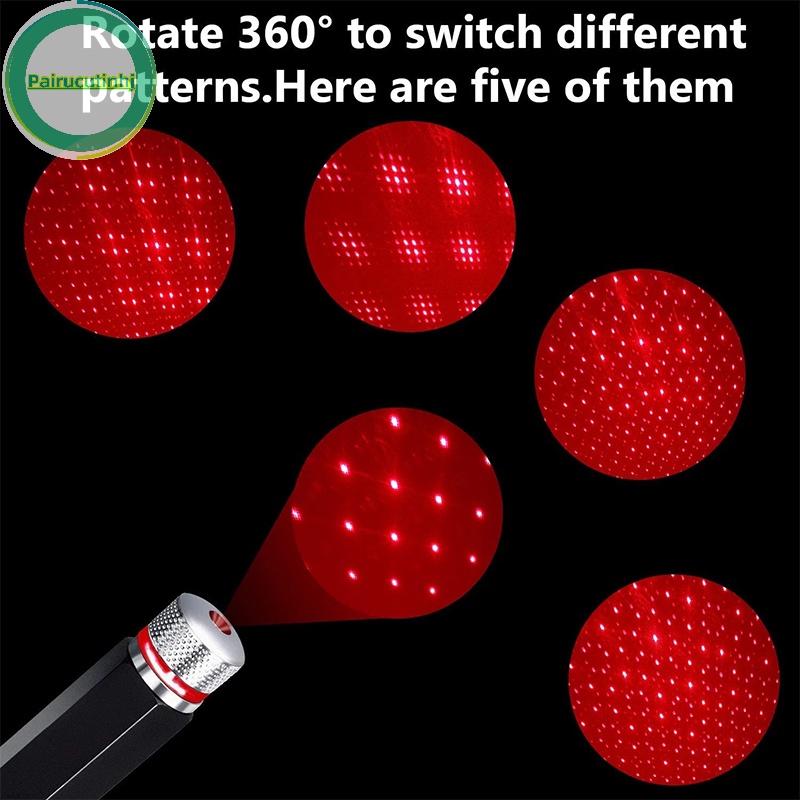 Parucutin Đèn led Chiếu Bầu Trời Sao Đêm Lãng Mạn 5v usb
