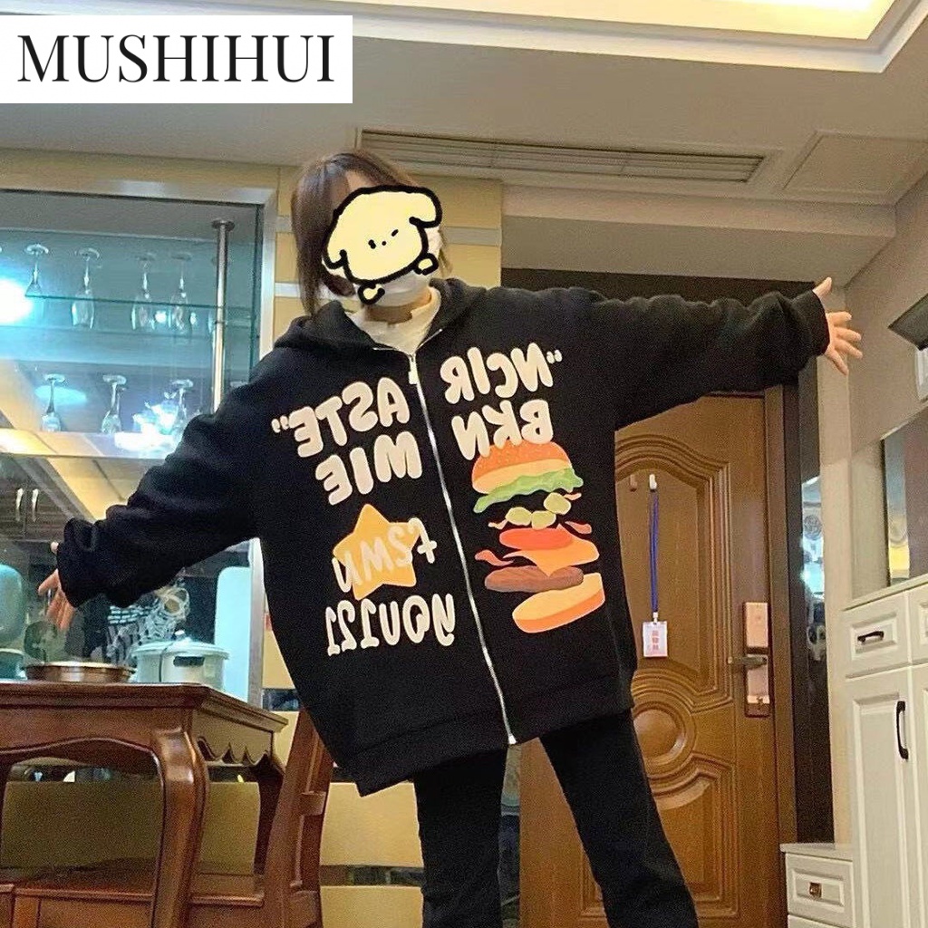 MUSHIHUI Áo Khoác hoodie áo khoác nữ zip hoodie Chất lượng cao Thời trang casual Fashion WWY2390VGL37Z230912