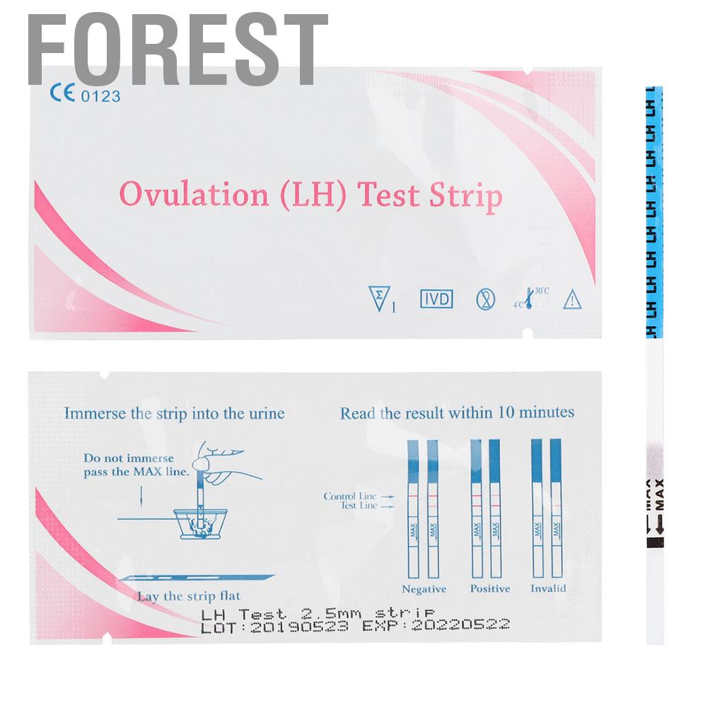 Forest 8Pcs Women Household Early Pregnancy LH Ovulation Test Strip Urine Detection Tool