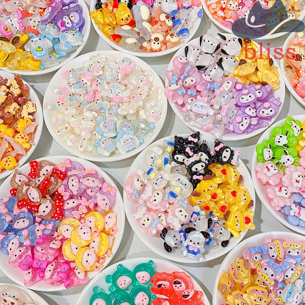 Set 10 Kẹp Tóc Hình Gấu kuromi mini Dễ Thương diy