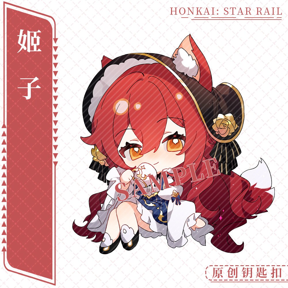 Móc khoá Anime Manga Honkai Star Rail Maid Series Anime Imbibitor Lunae Seele Blade Kafka Acrylic Cute phụ kiện