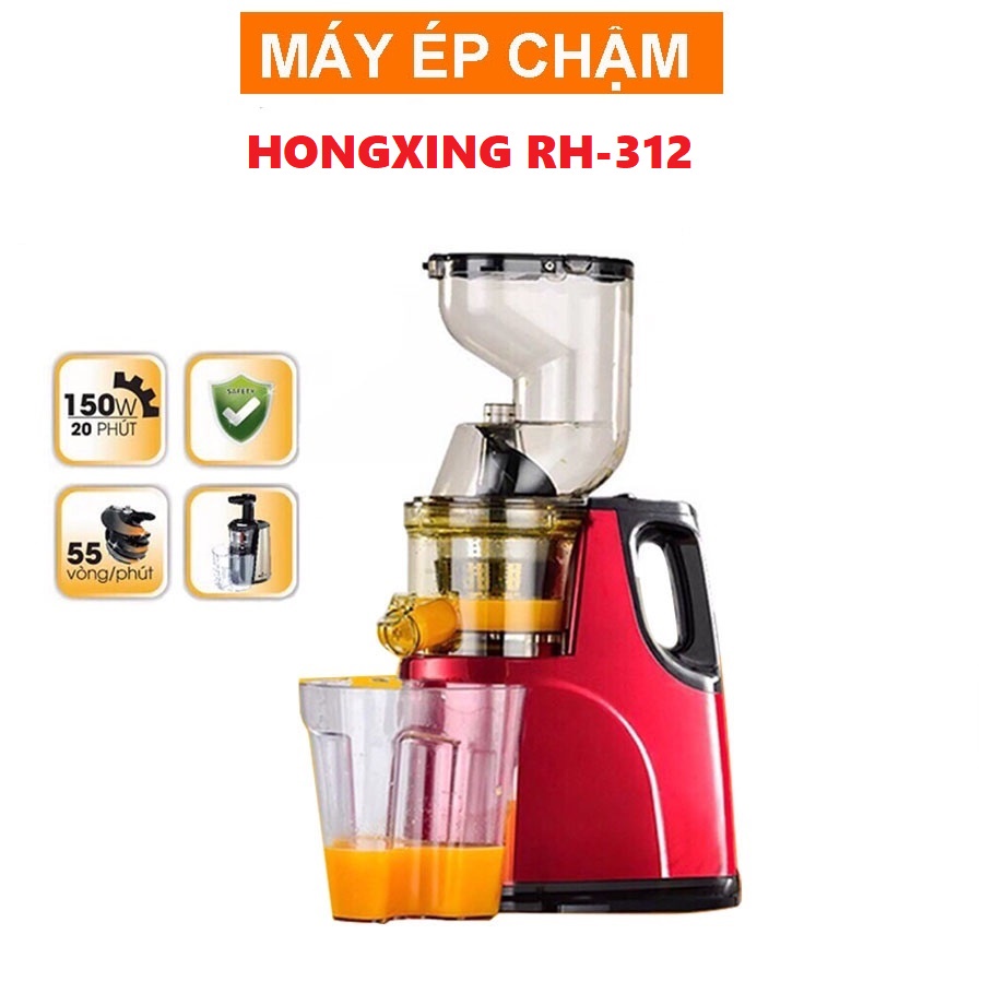 Máy Ép Chậm Hongxin RH312 - Ép Trái Cây Nguyên Quả - Lực Ép Mạnh - Bảo Hành 12 Tháng[ mẫu mới 2024 ]