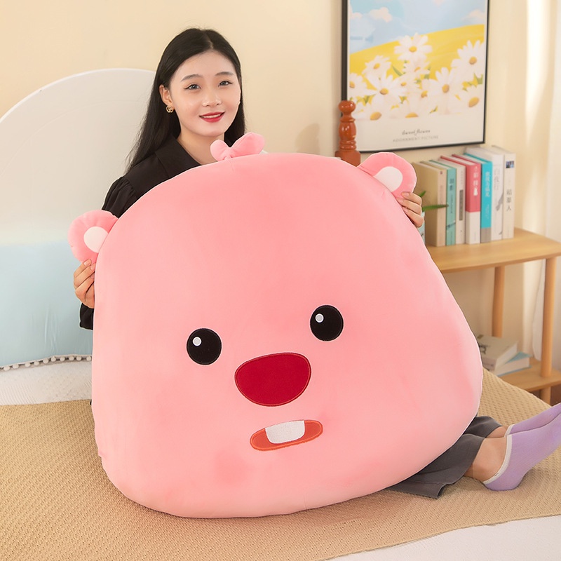 Gối Ôm Dạng Nhấn Hình Hoạt Hình Dễ Thương Cho Cặp Đôi
