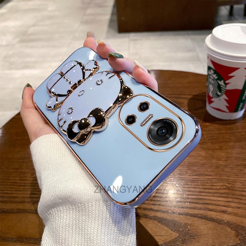 Ốp lưng oppo reno 10 5g reno 10 pro Ốp Điện Thoại TPU Silicon Mềm Chống Rơi Hình Mèo 3D Có Giá Đỡ Cho oppo reno 10 5g reno 10 pro